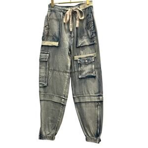 POL – Oversized Denim Cargo Pants (Sold by ECB) – S